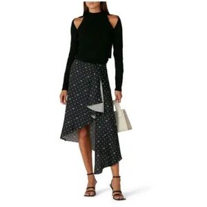 Monse M Dot Cascade Slip Skirt